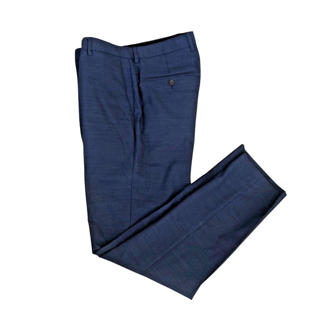 J. Crew Classic Fit Slim Navy Office Suit Trouser Pants 31x32 - Picture 12 of 12